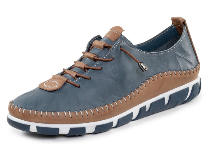 Slipper & Schnürschuhe - Schnürschuhe, in Größe 036 bis 042, in Farbe JEANS-BRAUN Ansicht 1