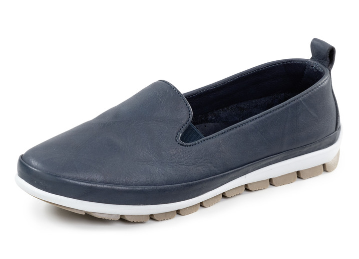 Instappers & veterschoenen - pantoffel, in Größe 036 bis 042, in Farbe MARINE Ansicht 1