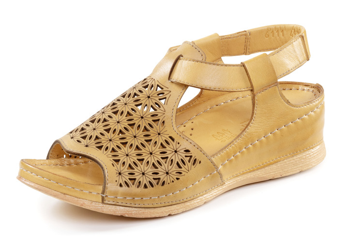 Sandaletten & Pantoletten - Sandalen, in Größe 036 bis 042, in Farbe GELB Ansicht 1