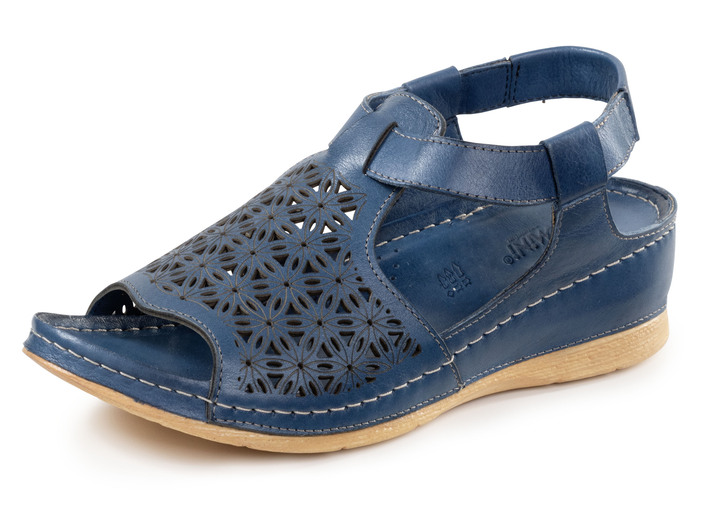 Sandaletten & Pantoletten - Sandalen, in Größe 036 bis 042, in Farbe BLAU Ansicht 1