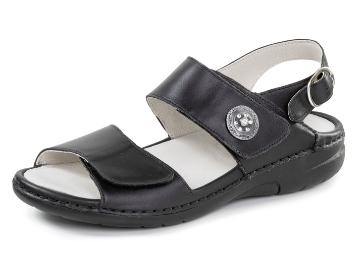 Sandaletten & Pantoletten - Sandalen, in Größe 4 bis 8 1/2, in Farbe SCHWARZ Ansicht 1
