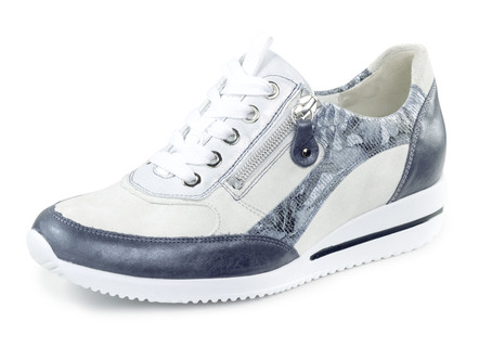 Waldläufer sneakers gemaakt van een fijne leer-materiaalmix