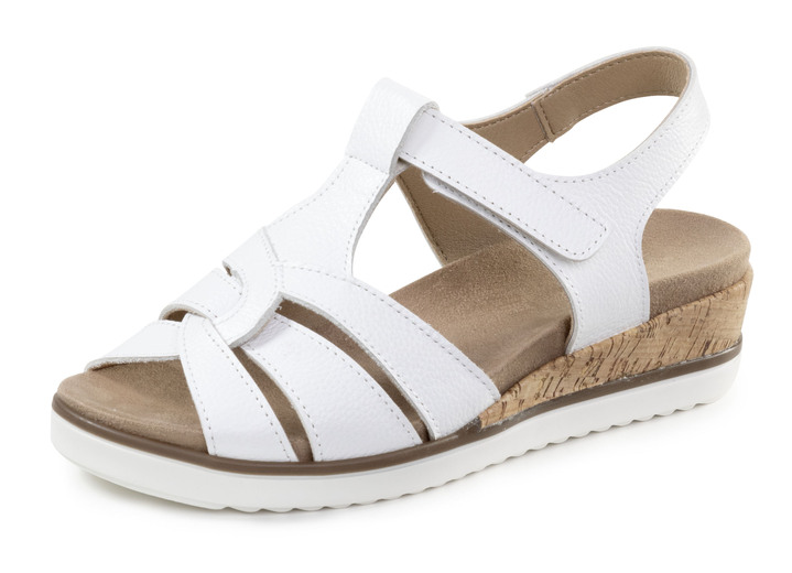 Sandaletten & Pantoletten - Sandalen, in Größe 035 bis 041, in Farbe WEISS Ansicht 1