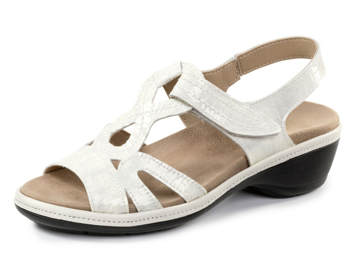 Sandaletten & Pantoletten - Sandalen, in Größe 036 bis 042, in Farbe ECRU Ansicht 1