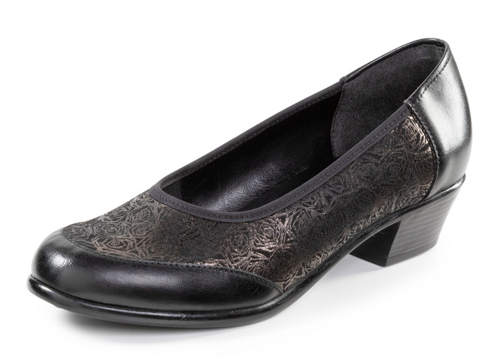 Pumps & ballerina - ELENA EDEN pumps van nappaleer, in Größe 036 bis 042, in Farbe SCHWARZ-BRONZE Ansicht 1