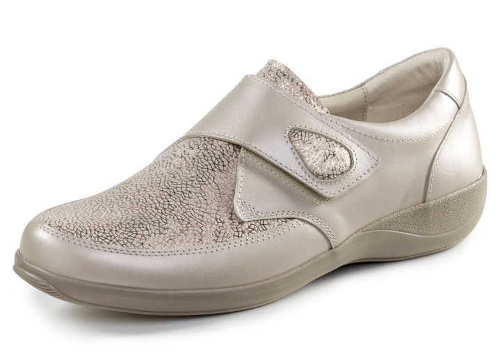 Slipper & Schnürschuhe - Klettschuhe, in Größe 036 bis 042, in Farbe BEIGE Ansicht 1