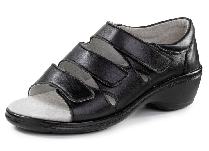 Sandaletten & Pantoletten - Sandalen, in Größe 036 bis 042, in Farbe SCHWARZ Ansicht 1