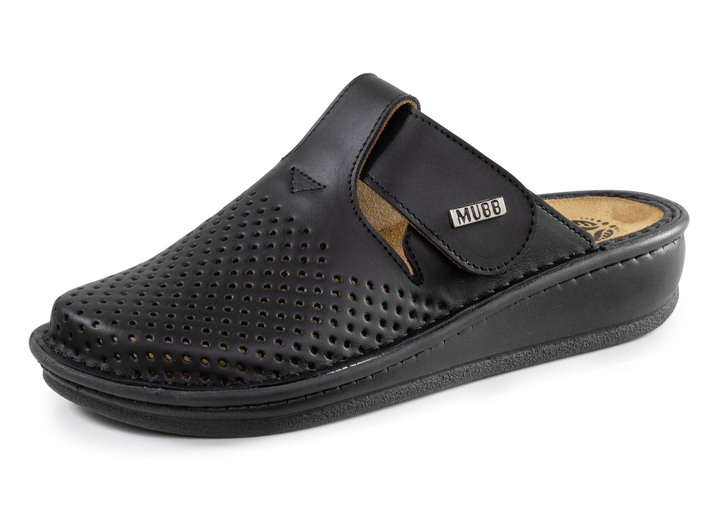 Sandalen & slippers - Klompen, in Größe 036 bis 042, in Farbe SCHWARZ Ansicht 1