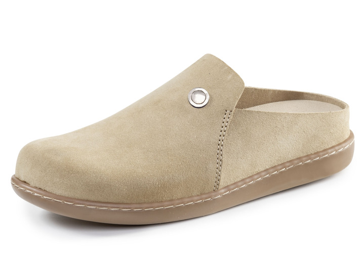 Sandalettes & slippers - ELENA EDEN suède klomp Sandalettes & slippers - ELENA EDEN suède klomp, in Größe 036 bis 042, in Farbe BEIGE