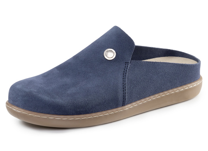 Sandaletten & Pantoletten - Clogs, in Größe 036 bis 042, in Farbe BLAU Ansicht 1