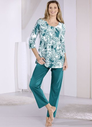 Pyjama met 3/4 mouwen en lange broek