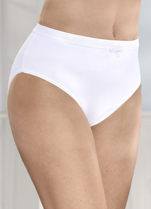 Slips - Fünferpack Slips, in Größe 038 bis 052, in Farbe WEISS Ansicht 1
