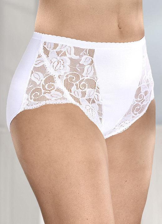 Slips - Vier pakjes slips, in Größe 038 bis 052, in Farbe WEISS Ansicht 1