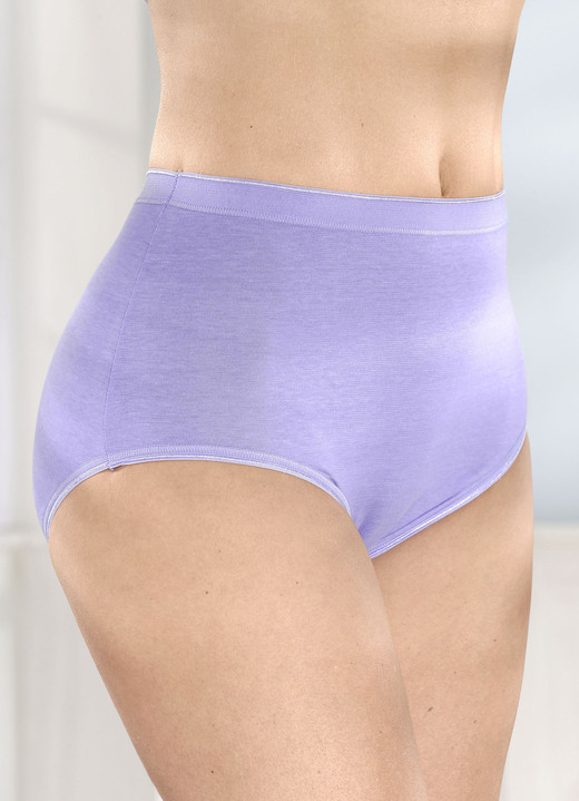 Slips - Slip, in Größe 040 bis 058, in Farbe 3X FLIEDER, 2X WEISS Ansicht 1