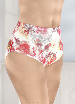 Set van vier slips met een mooi bloemdessin