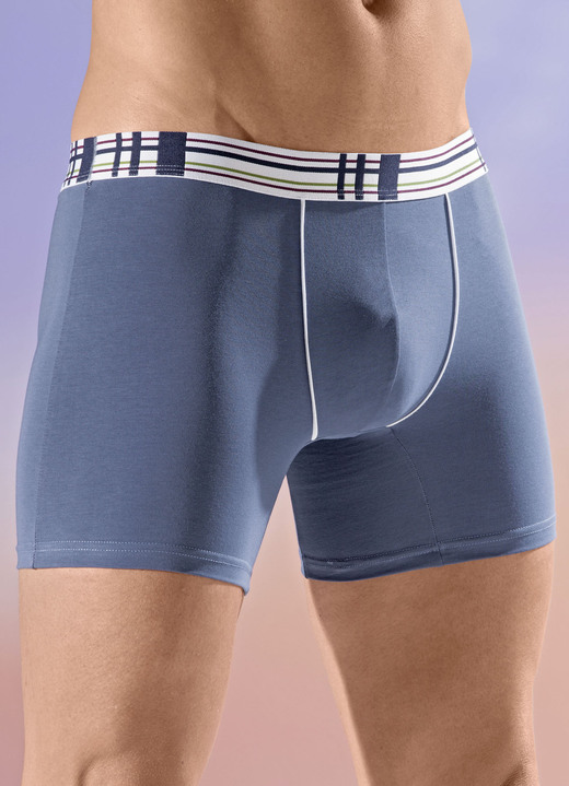 Pants & boxershorts - Vier pakjes broeken, in Größe 005 bis 011, in Farbe 2X INDIGOBLAU, 2X BORDEAUX Ansicht 1