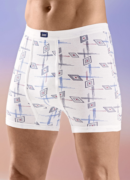 Slips & onderbroeken - Vier pakjes ondergoed, in Größe 005 bis 014, in Farbe 2X WEISS-BUNT, 2X MARINE-BUNT Ansicht 1