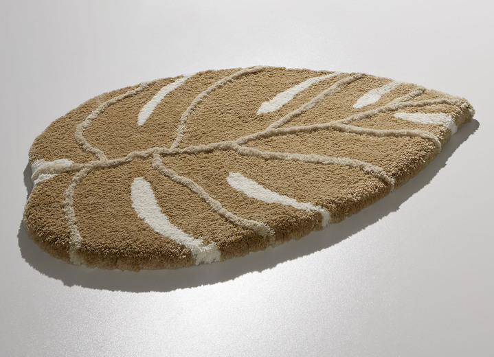 Badgarnituren - Vorleger halbrund, in Größe 100 (Vorleger halbrund, 50/80 cm) bis 112 (WC-Deckelbezug, 47/ 50 cm), in Farbe CAPPUCCINO Ansicht 1