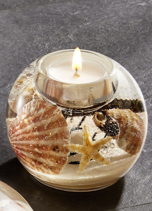 Wohnaccessoires - Teelichthalter Ufo, in Farbe BEIGE-SAND, in Ausführung Teelichthalter Kugel Ansicht 1