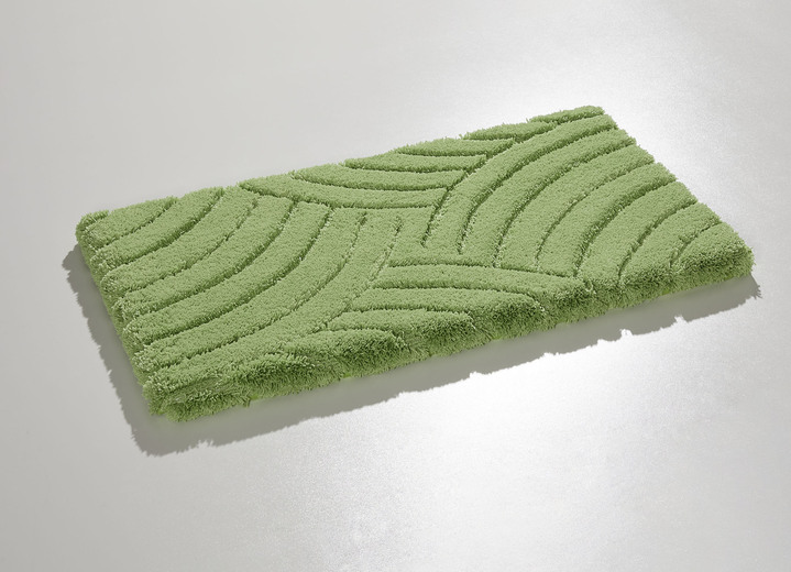 Grund - Vorleger halbrund, in Größe 100 (Matje, halfrond 50/80 cm) bis 112 (Toiletdekselafdekking 47/50 cm), in Farbe HELLGRÜN Ansicht 1