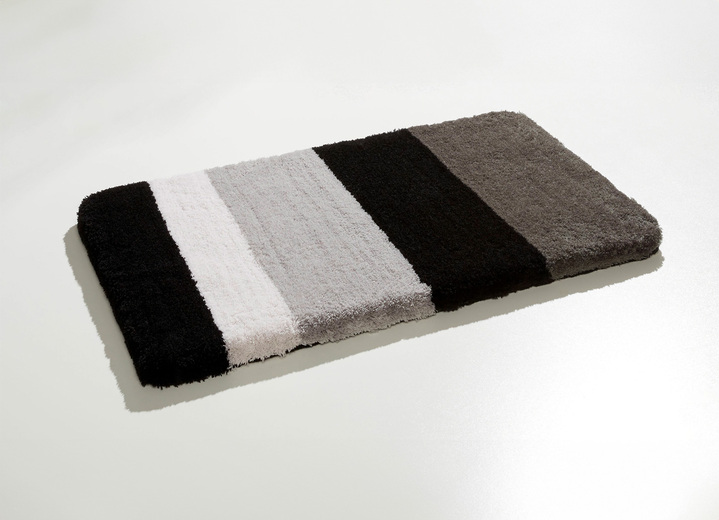 Kleine Wolke - Badkamerset van Kleine Wolke, in Größe 100 (Matje, halfrond 50/80 cm) bis 112 (Toiletdekselafdekking 47/50 cm), in Farbe ANTHRAZIT Ansicht 1