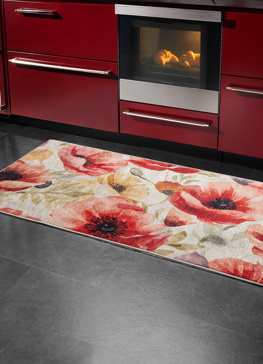 Modern - Keukenloper, in Größe 142 (keukenloper, 65 x 180 cm) bis 252 (Keukentapijt, 170 x 200 cm), in Farbe ROOD Ansicht 1