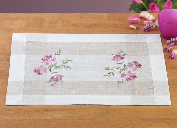 Tischdecken - Deckchen, in Größe 101 (Deckchen, 35/ 50 cm) bis 404 (Kissenbezug, 40/ 40 cm), in Farbe SEKT-BUNT Ansicht 1