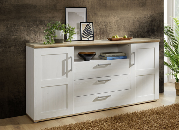 Sideboards - Dressoir, in Farbe WITTE EIKEN Ansicht 1