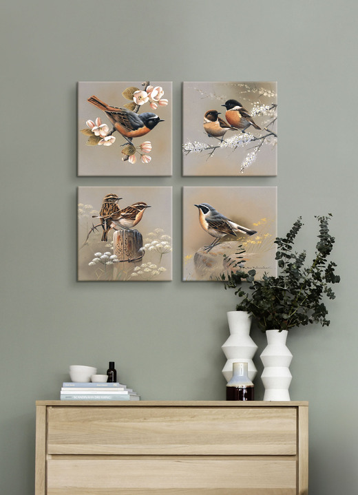Dieren  - Schilderijenset, 4 stuks, in Farbe KLEURRIJK