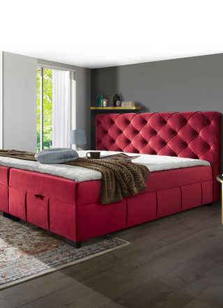Boxspringbed met koudschuim topper
