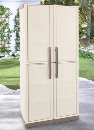 Gartenschrank, beige, klein (Steel)