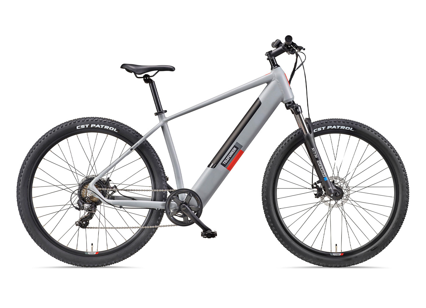 Elektrische fietsen - Perfect voor je vrije tijd: Telefunken e-mountainbike, in Farbe ALUMINIUM-GRAU Ansicht 1