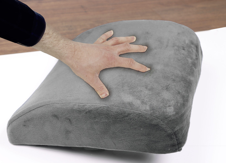 Gezonde rug - Lendenkussen gemaakt van aanpasbaar traagschuim, in Farbe GRAU Ansicht 1