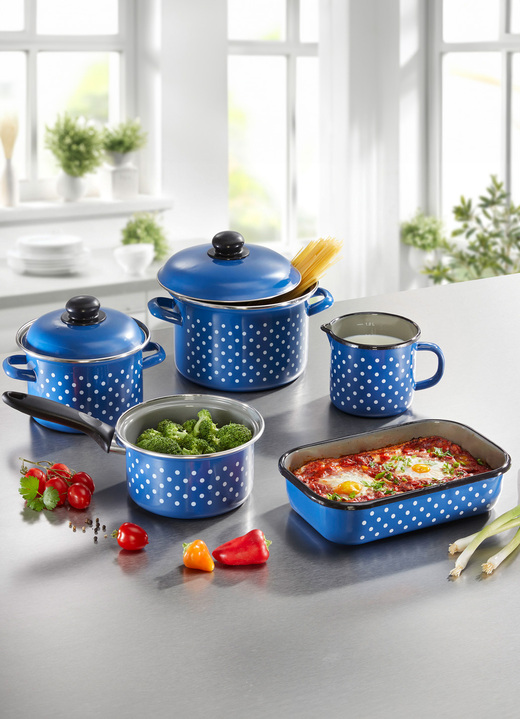 Töpfe & Pfannen - Topf-Set, 5-teilig, in Farbe BLAU Ansicht 1