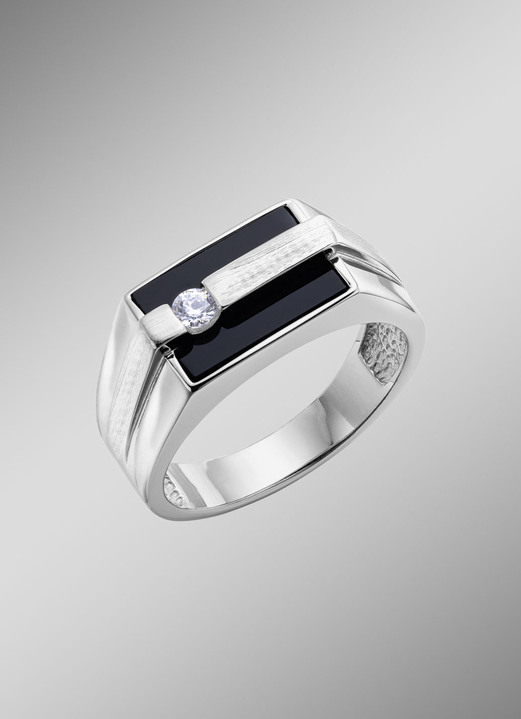 Ringe - Herrenring Silber 925/-, in Größe 180 bis 240, in Farbe  Ansicht 1