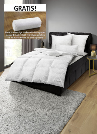 Eersteklas donsbeddengoed in elegante jacquard-paisleylook