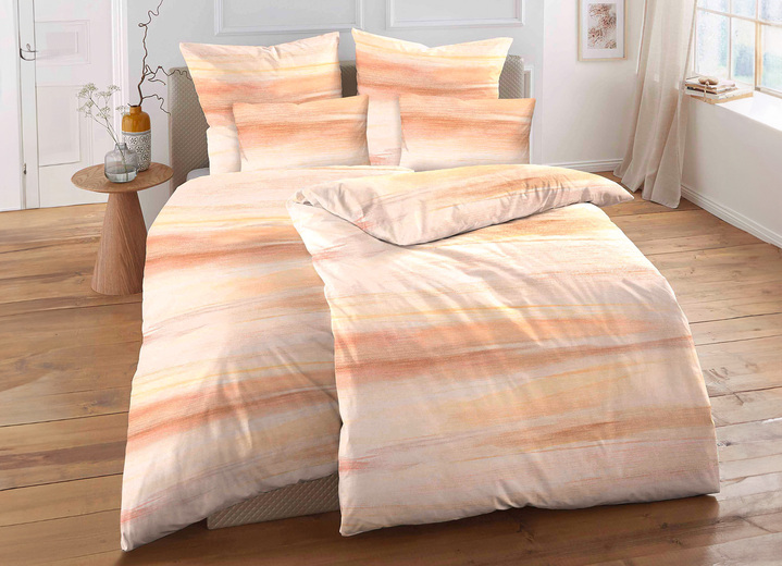 Beddengoed - Beddengoedset dubbelzijdig bedrukt, in Größe 111 (40/80 cm + 135/200 cm) bis 115 (80/80 cm + 155/220 cm), in Farbe GELB Ansicht 1