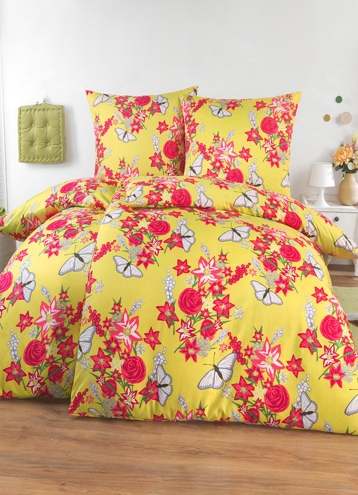 Grund - Microvezel beddengoedset van Grundr, in Größe 111 (40/80 cm + 135/200 cm) bis 115 (80/80 cm + 155/220 cm), in Farbe GRÜN Ansicht 1