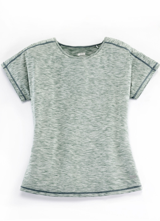 Freizeitanzüge - Funktionsshirt, in Größe 038 bis 050, in Farbe SALBEI MELIERT Ansicht 1