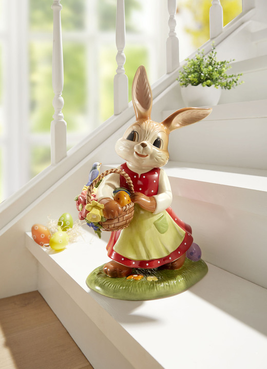 - Hase mit Korb, in Farbe BUNT