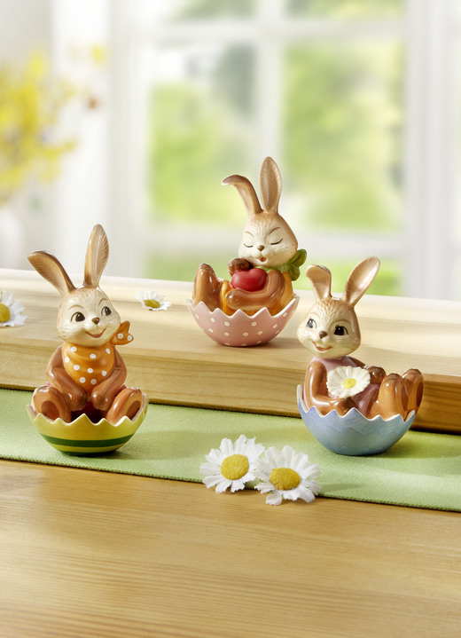 - Mini konijntjes, set van 3, in Farbe KLEURRIJK