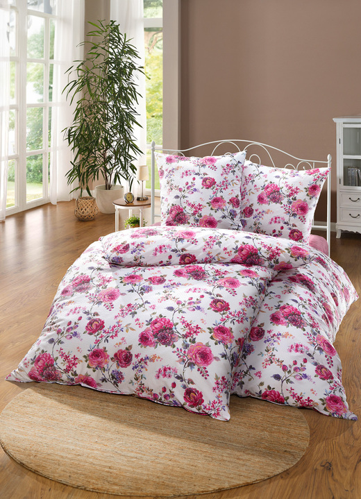 Beddengoed - Strijkvrij beddengoed van Mako zacht seersucker, in Größe 111 (40/80 cm + 135/200 cm) bis 115 (80/80 cm + 155/220 cm), in Farbe MULTICOLOR