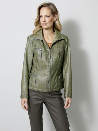 Lederimitatjacke