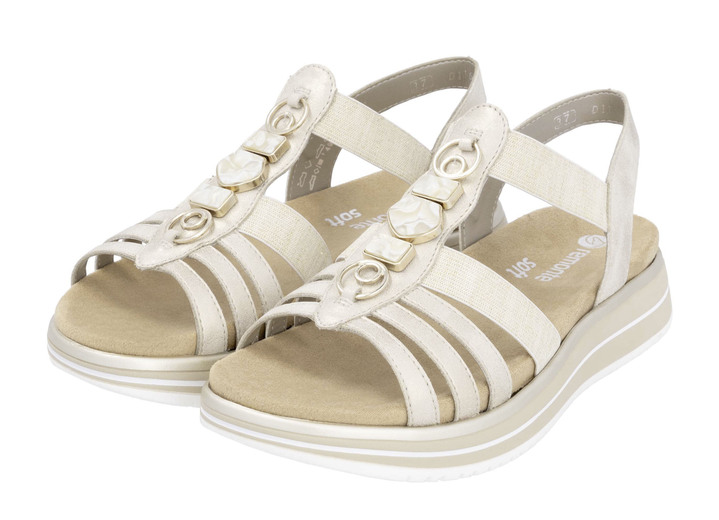 Sandaletten & Pantoletten - Sandalen, in Größe 036 bis 042, in Farbe MATTGOLD Ansicht 1
