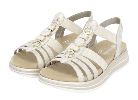 Remonte Riemchen-Sandale mit Metallschmuck