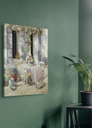 Romantische Canvas Print Uitnodiging