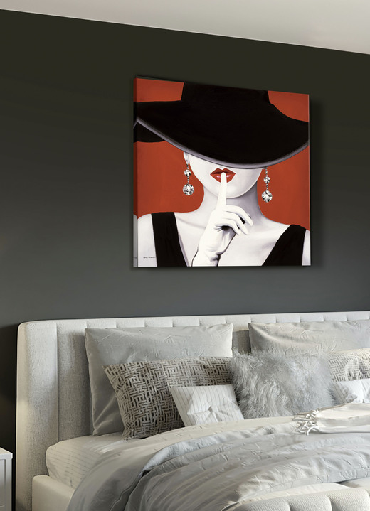 Modern - Bild, in Farbe SCHWARZ-ROT-WEISS Ansicht 1
