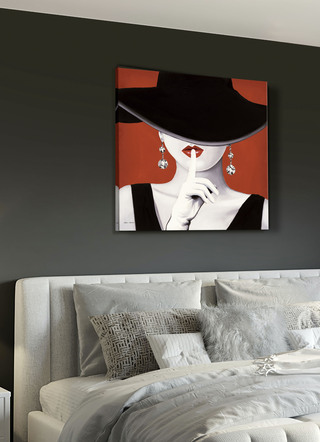 Hoogwaardige canvasprint met de titel Hats off!