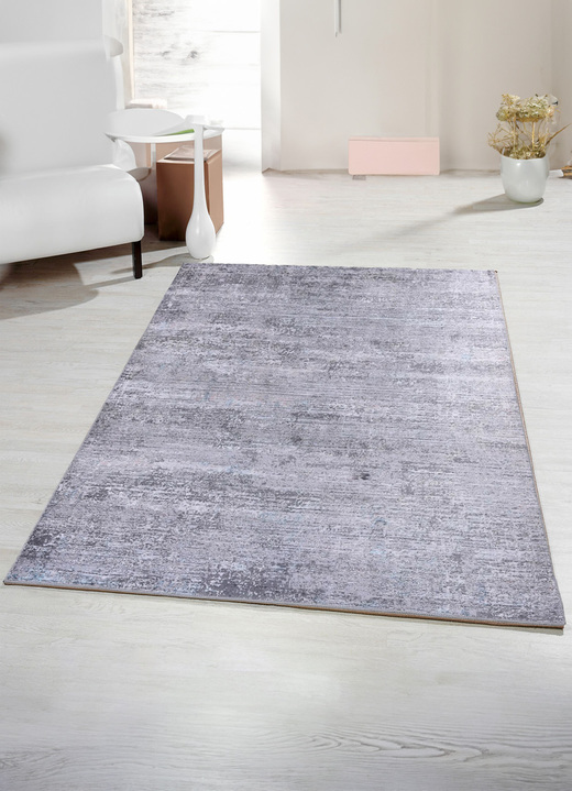 Modern - Elegant bedrukte bruggen en tapijten, in Größe 113 (vloerkleed, 70 x 140 cm) bis 278 (tapijt, 190 x 290 cm), in Farbe GRAU Ansicht 1