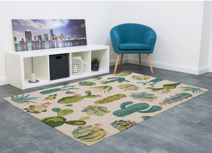 Modern - Binnen- en buitengeschikte bruggen en tapijten, in Größe 113 (vloerkleed, 70 x 140 cm) bis 278 (tapijt, 190 x 290 cm), in Farbe MULTICOLOR Ansicht 1